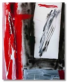 Červený solitér, 2010, 100x80 cm